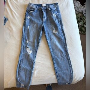 pistola Light Blue Distressed Skinny Jeans